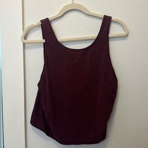 Lululemon medium maroon tank tie top